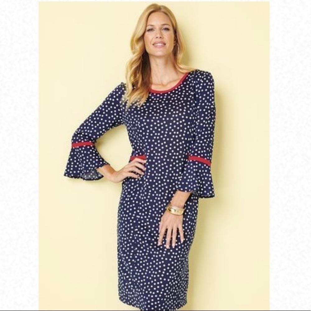 Tiana B Knit Contrast Trim Dress - 2X
